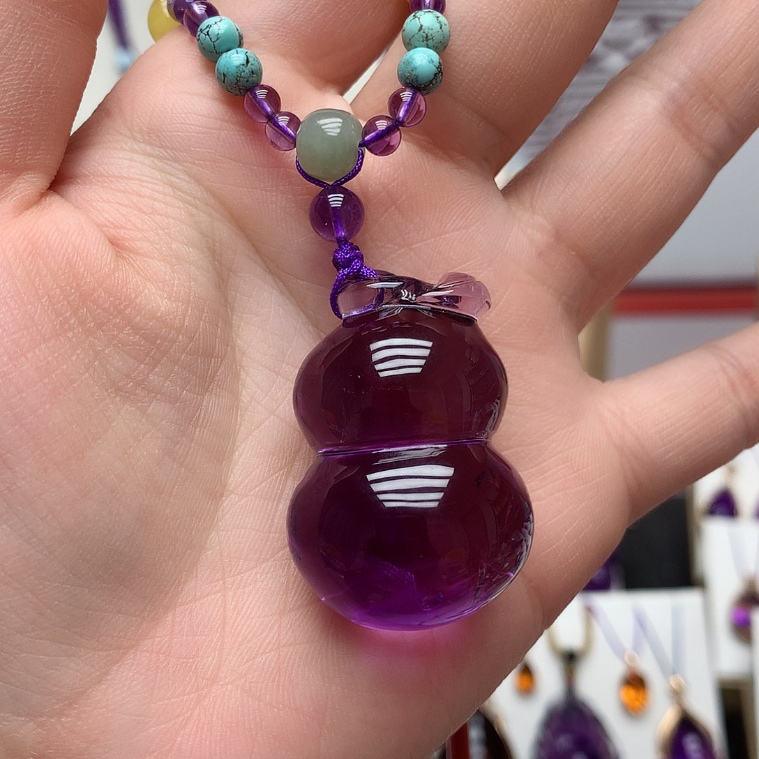 紫晶毛衣链未镶嵌