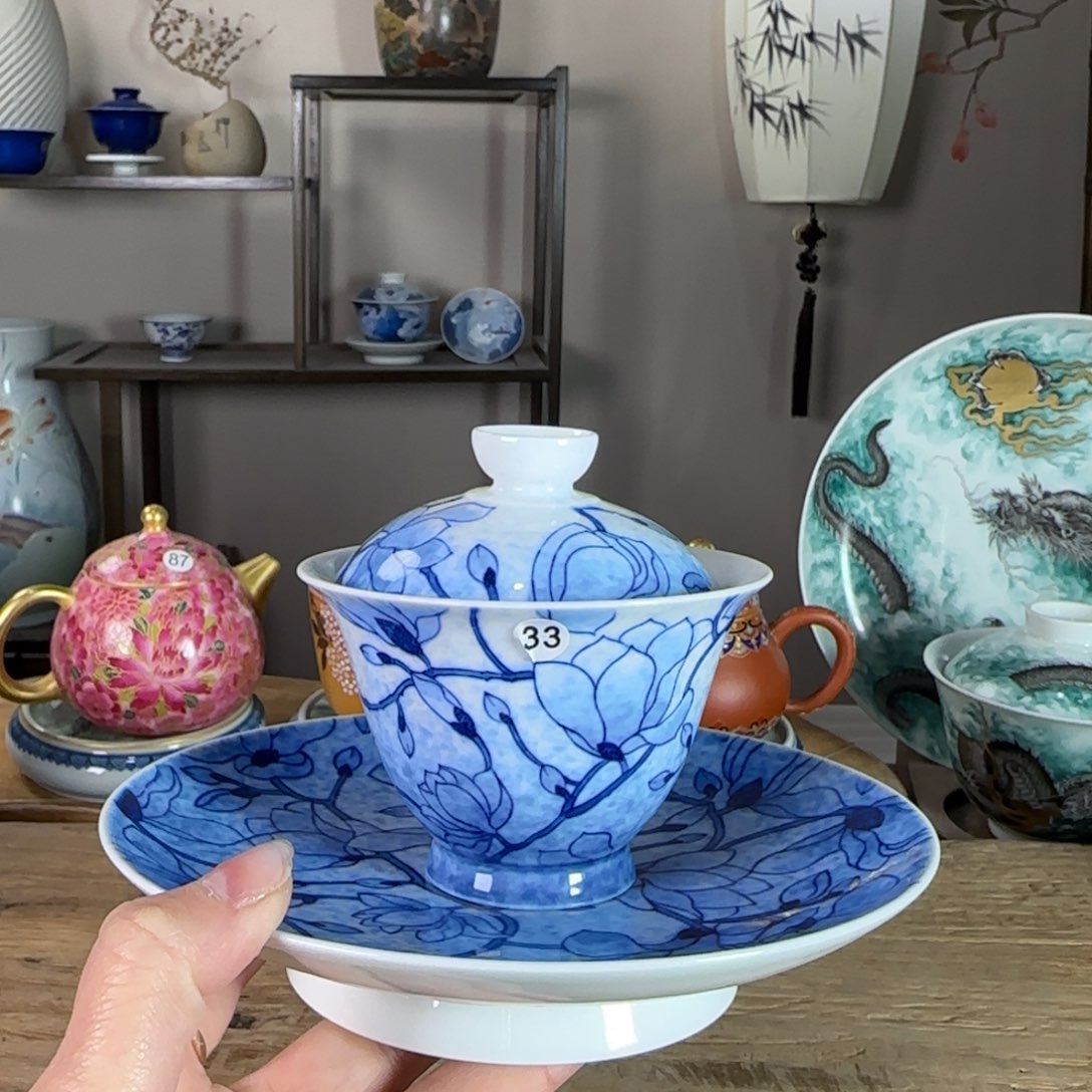 杯景德镇陶瓷柴烧多人