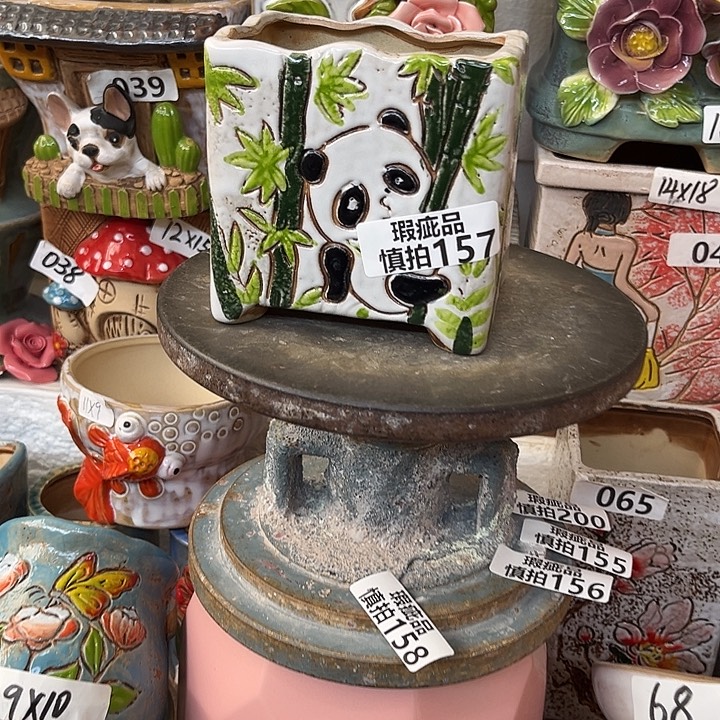 思***雨粗陶材质多肉花盆157