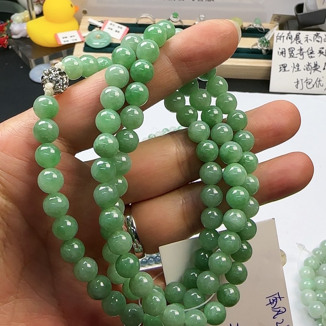 翡翠手串未镶嵌天然翡翠Ａ