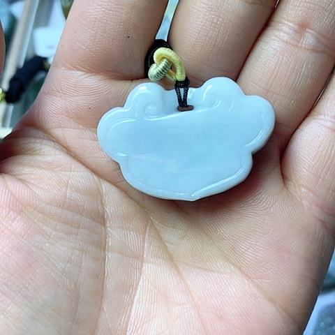 翡翠颈饰未镶嵌天然缅甸翡翠a货