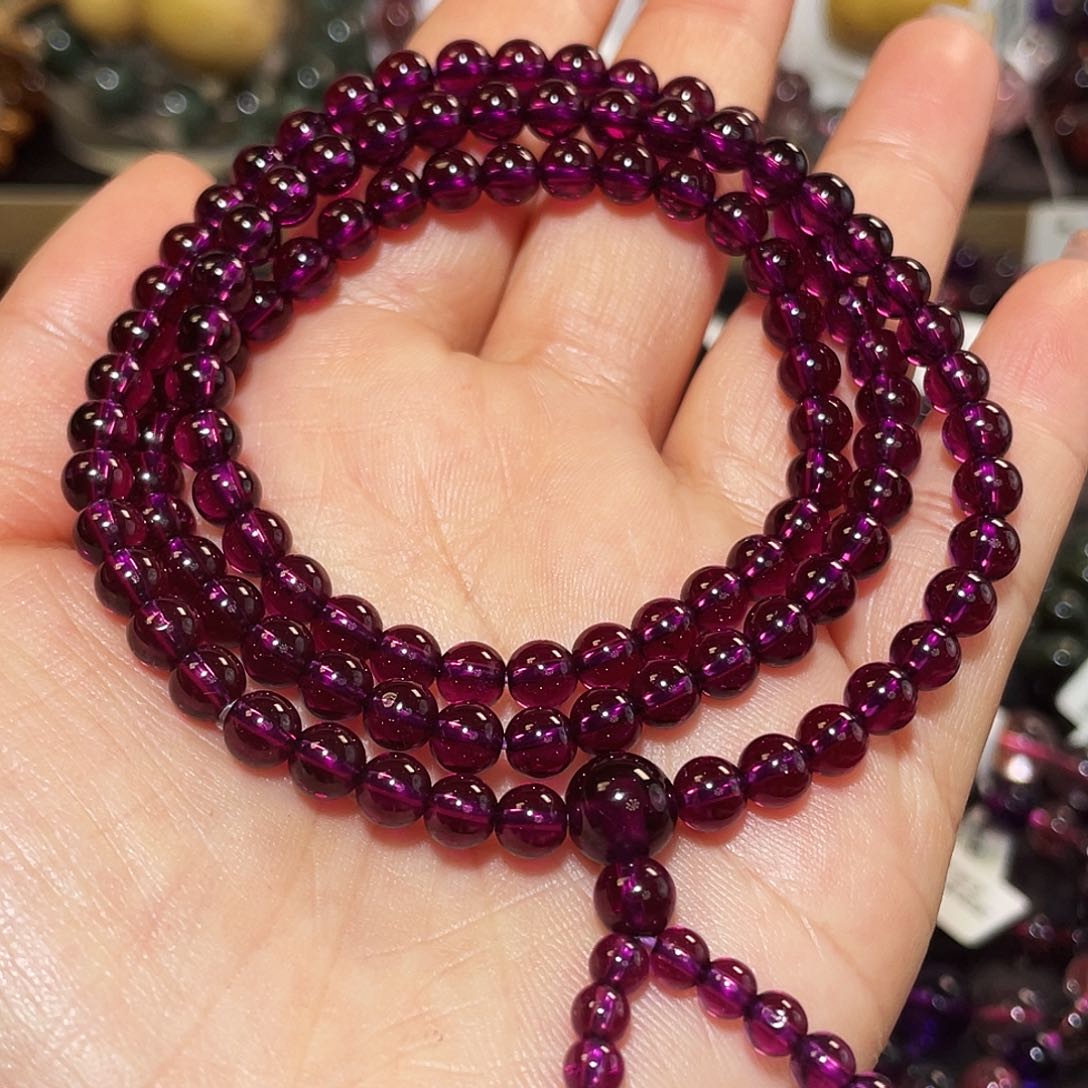 石榴石手链未镶嵌手链5.6
