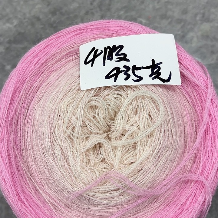 织绣羊毛绒渐变蛋糕线