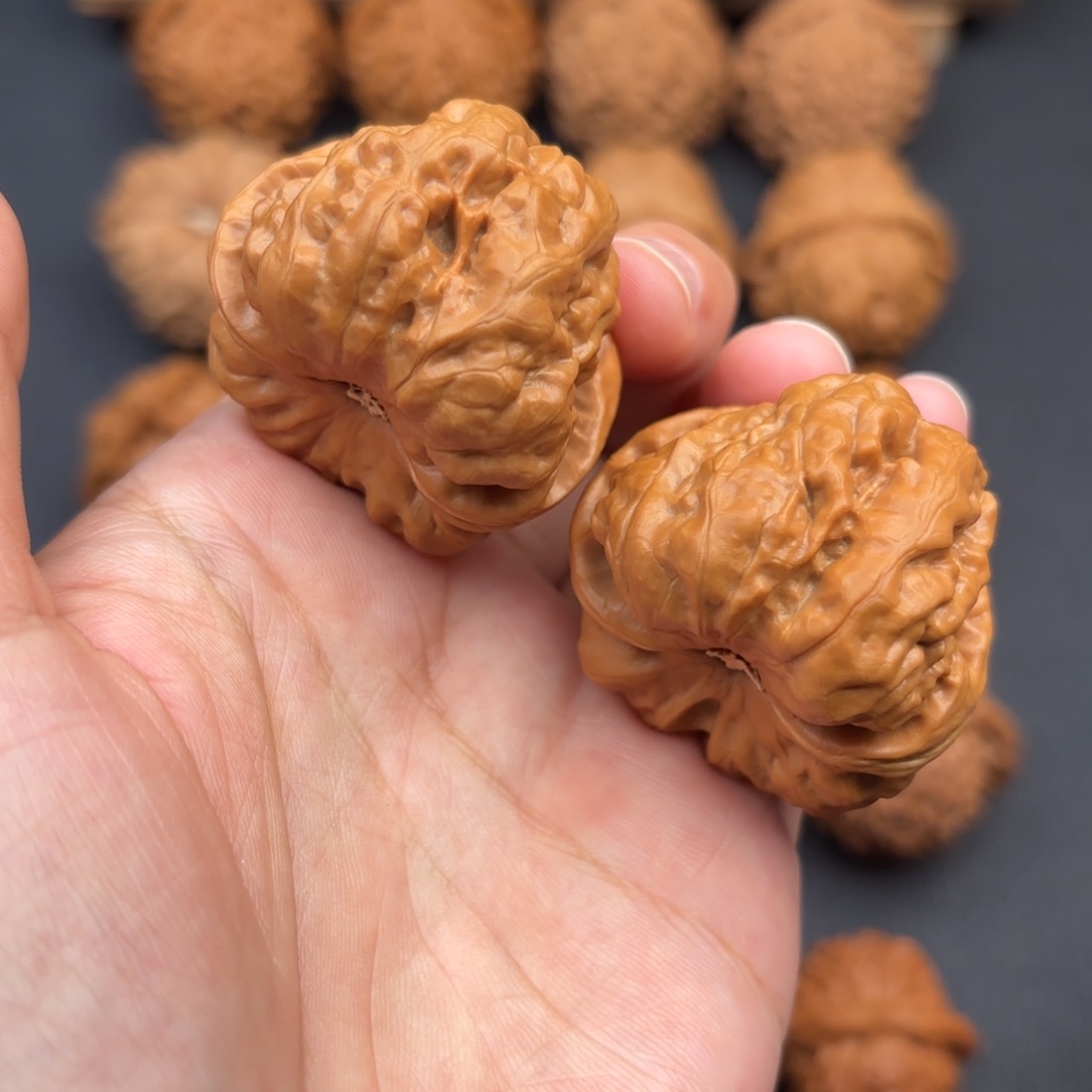 文玩核桃把件开背蛙40