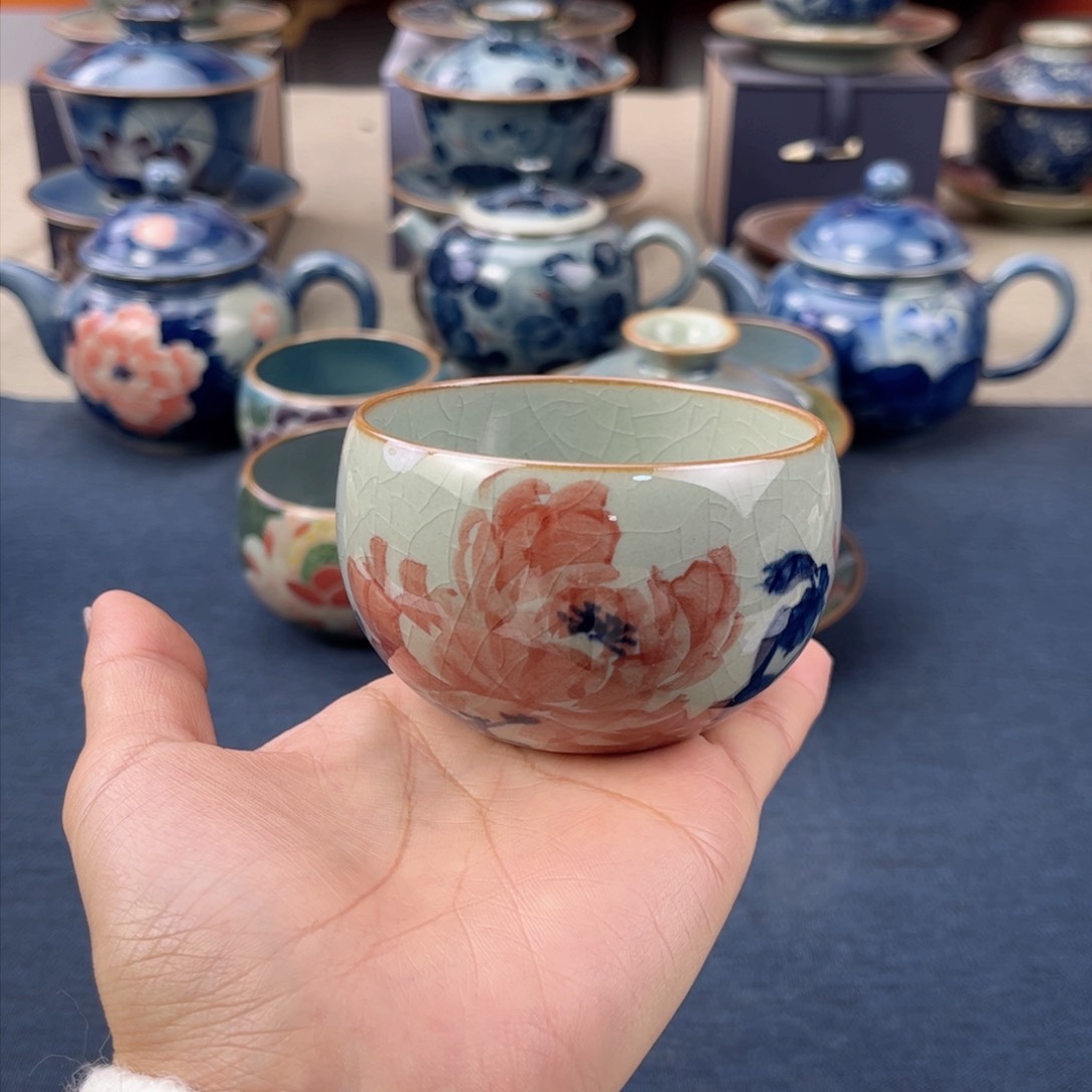 杯景德镇手绘手工茶具