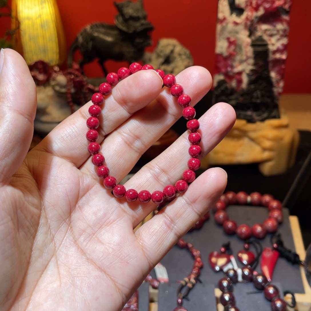 G***F天然辰砂万山晶体细粉砂卡6米