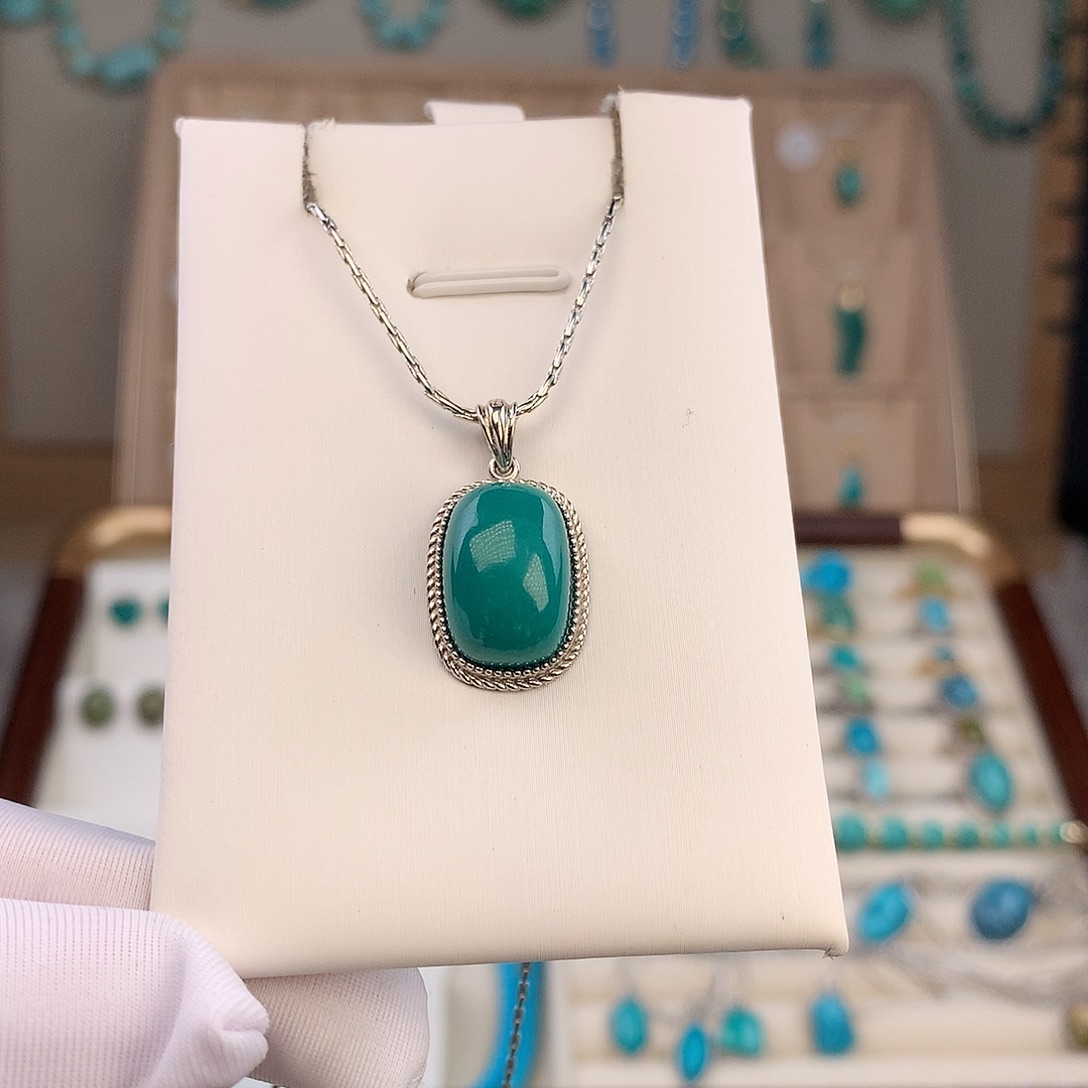 绿松石未镶嵌吊坠(不含链)