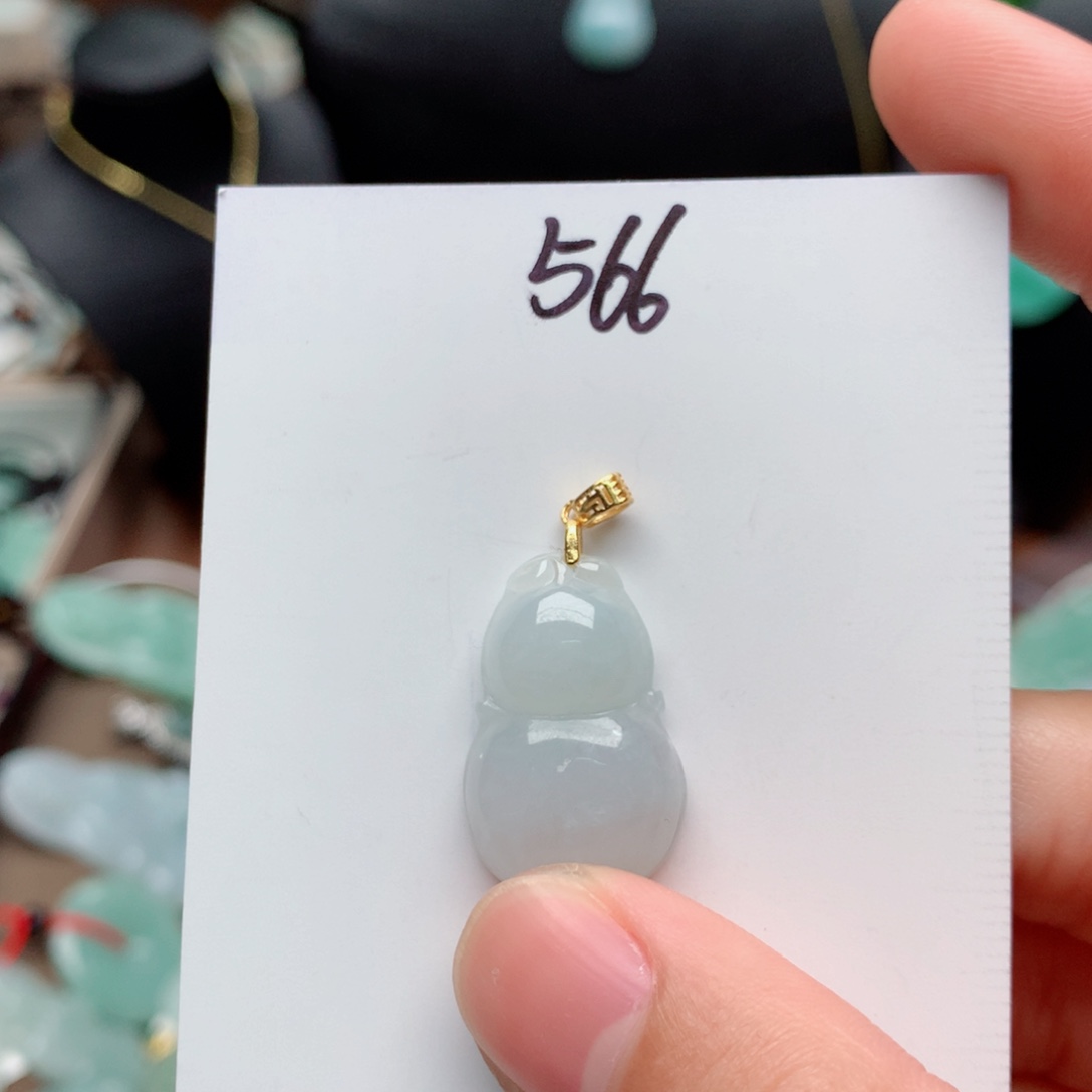 翡翠颈饰银S925镀金镶嵌吊坠