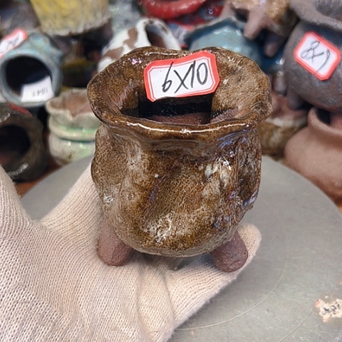 粗陶花盆手工花盆制作