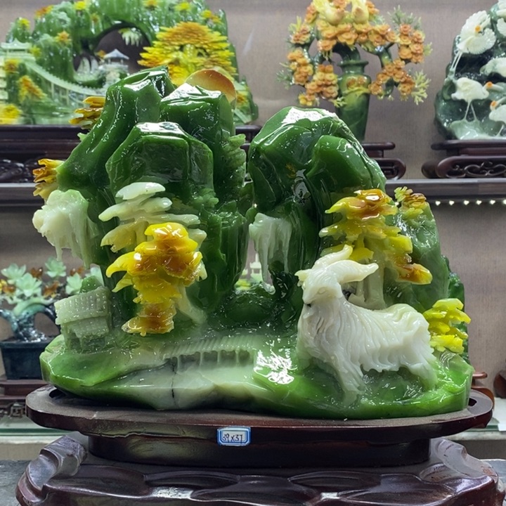 玉我**我玉石雕刻家居摆件
