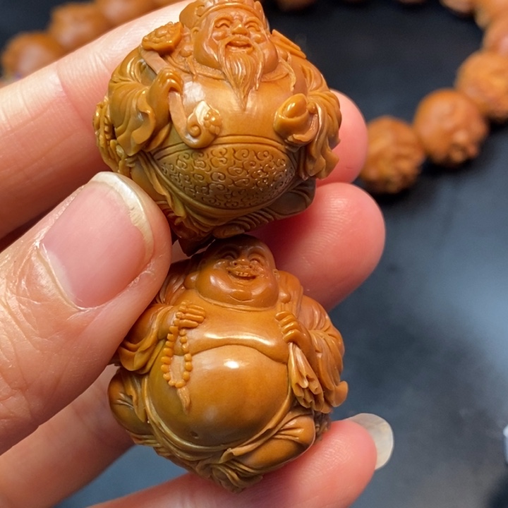用***1手串/手链橄榄核弥勒财神单子