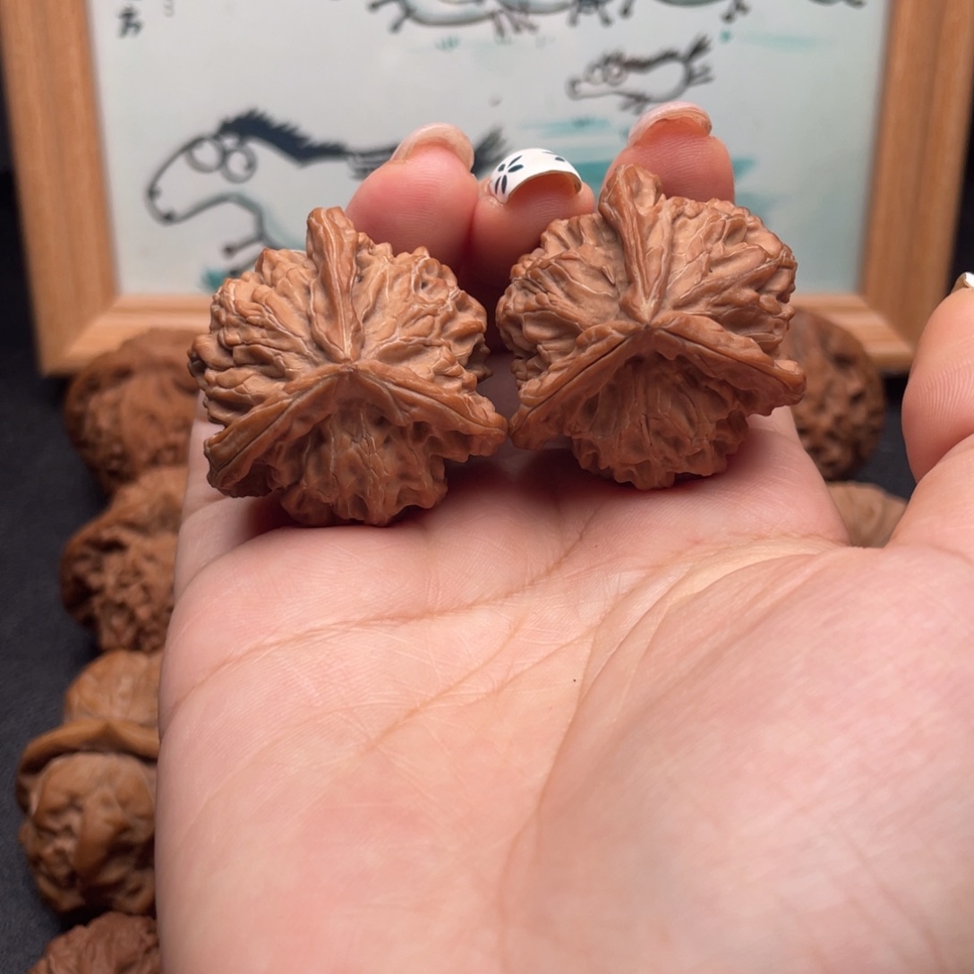 吊坠文玩核桃36全品盘山三棱