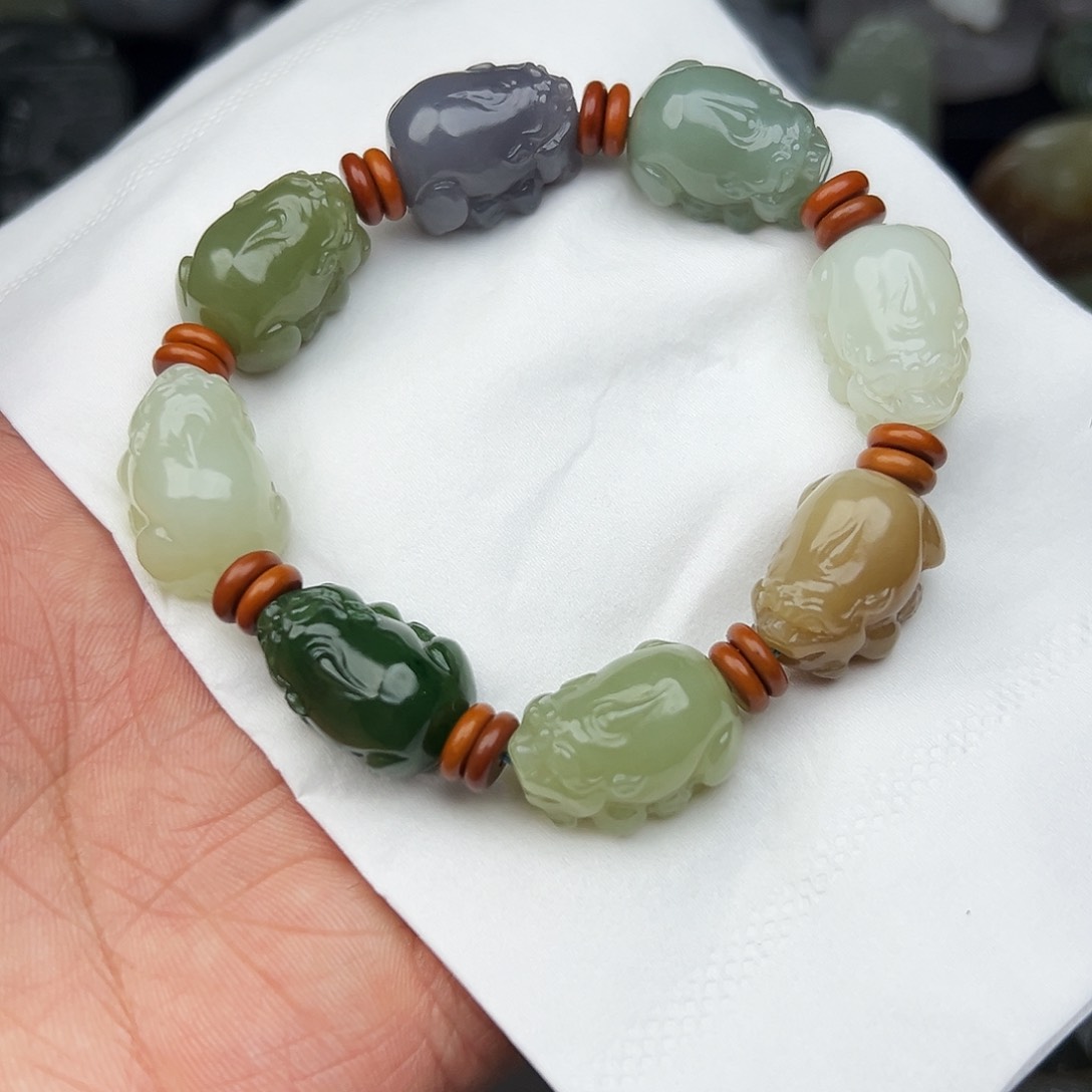 和田玉手串未镶嵌