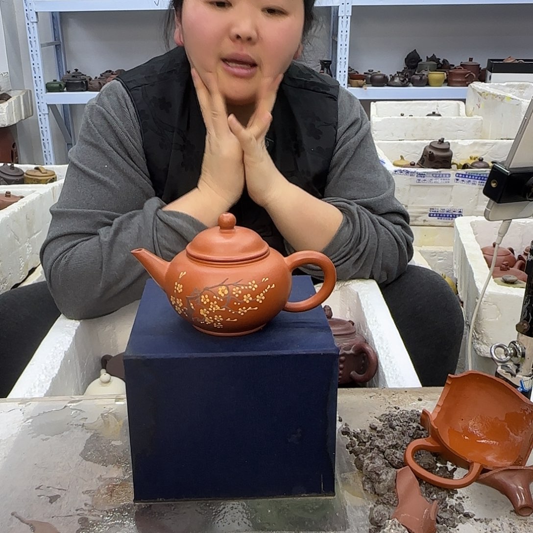 紫砂茶壶宜兴紫砂壶瑕疵处理