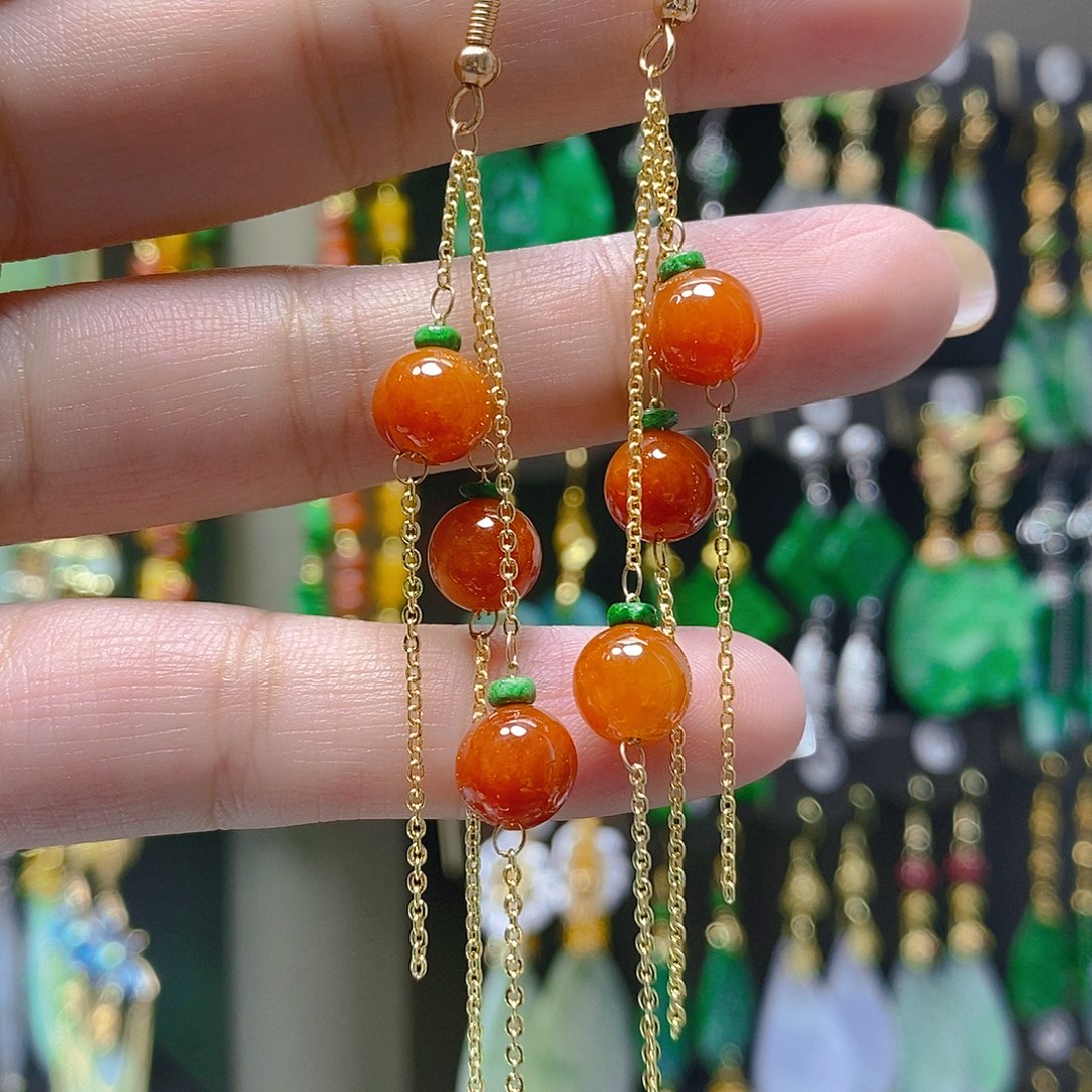 未镶嵌翡翠耳饰翡翠