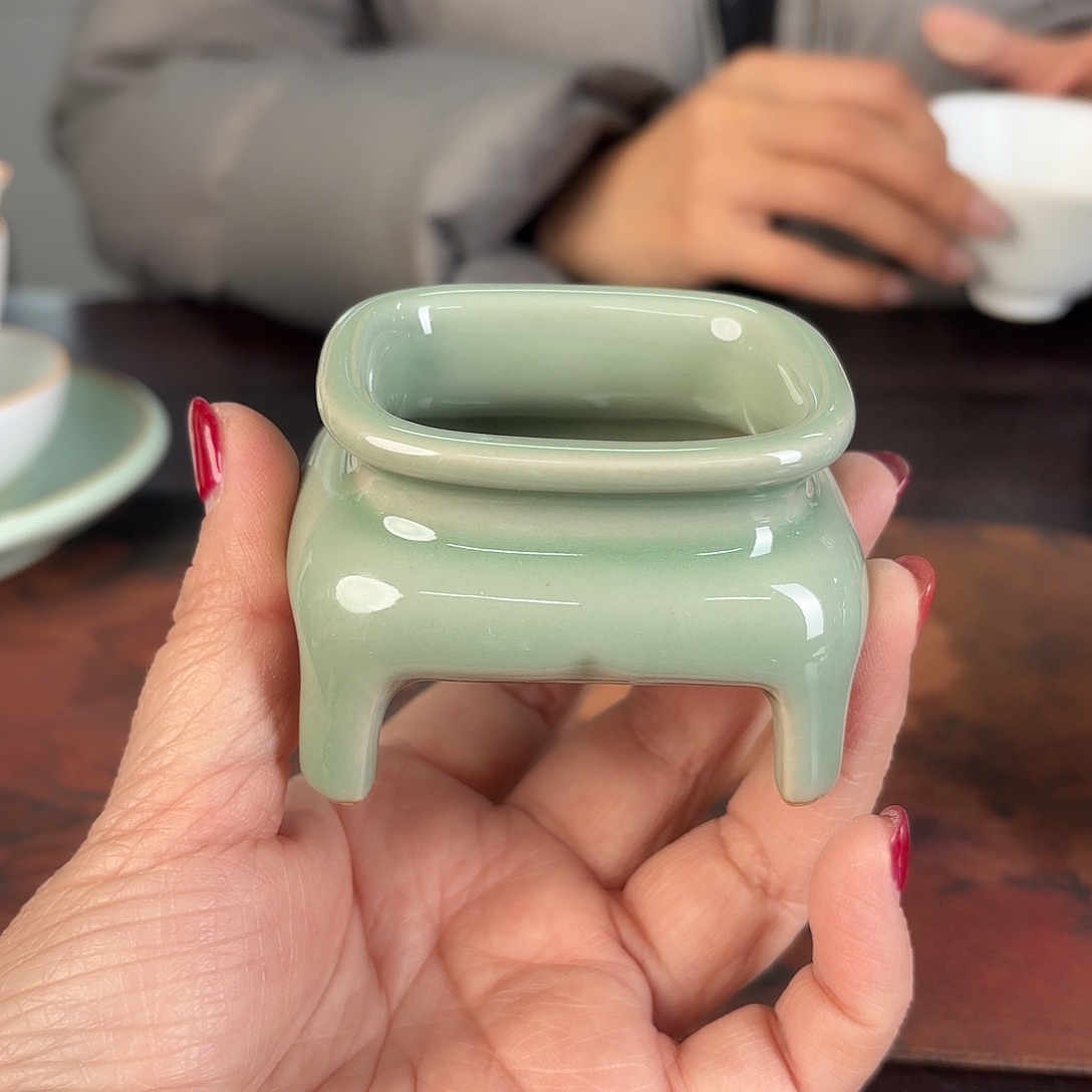 龙泉云间青瓷小米茶器