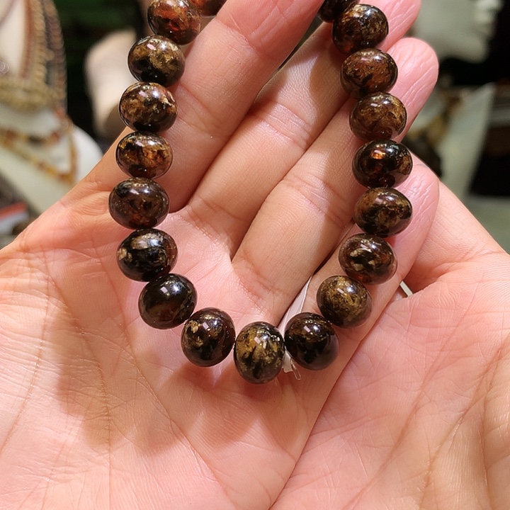 琥珀裸石未镶嵌双*琥珀