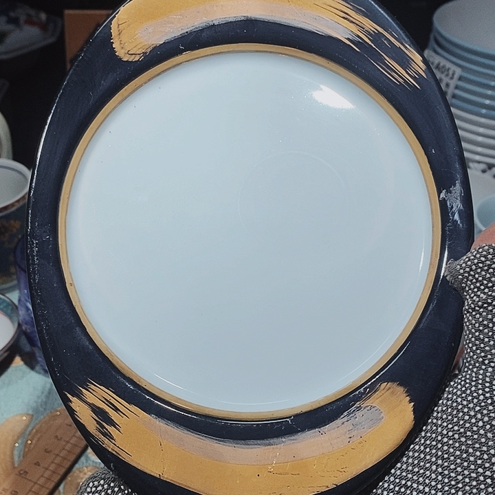 瓷片新年快乐万事如意