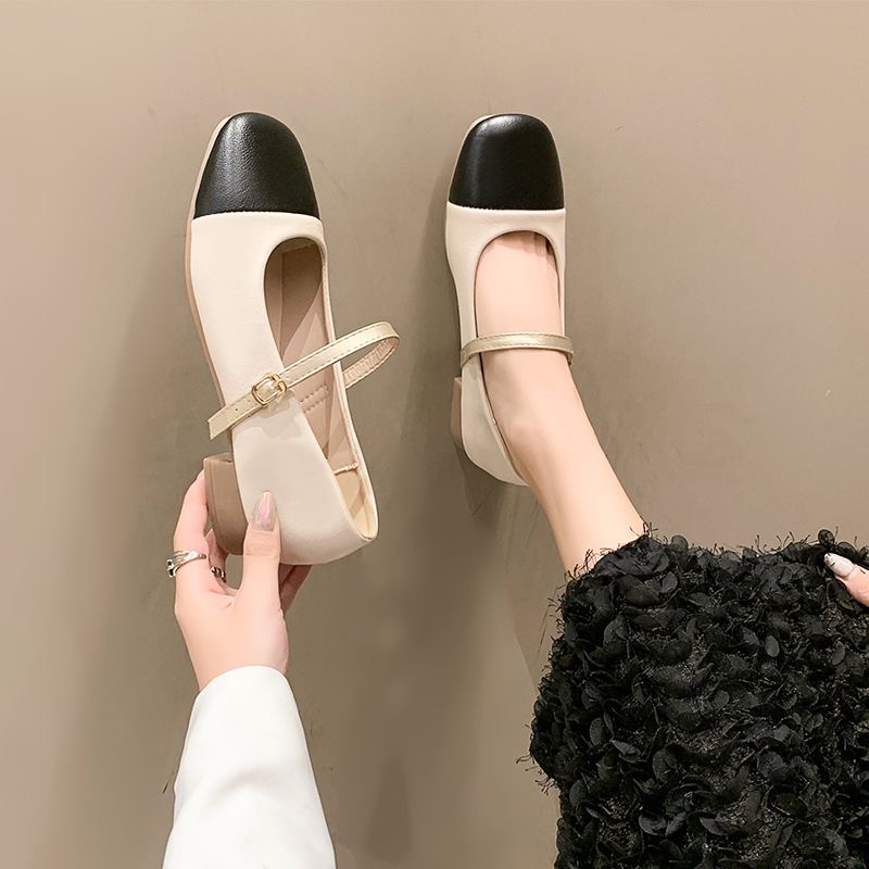 14686韩系超轻单鞋女2025年秋季新款时尚气质低跟法式方头舒适