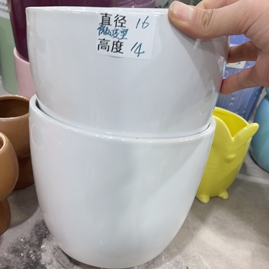 多肉绿植陶瓷花盆9.9包邮，有孔