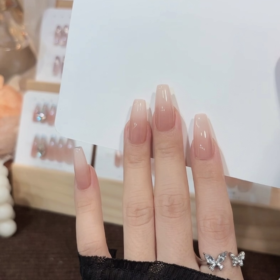 【肌肤】许妍同款甘露寺风格裸色手工穿戴甲纯欲显白高级美甲