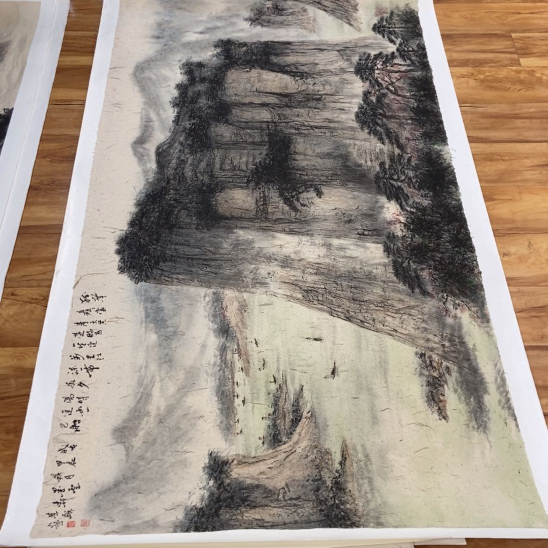 【闪购商品】国画青**鹭墨鱼精品墨语精品