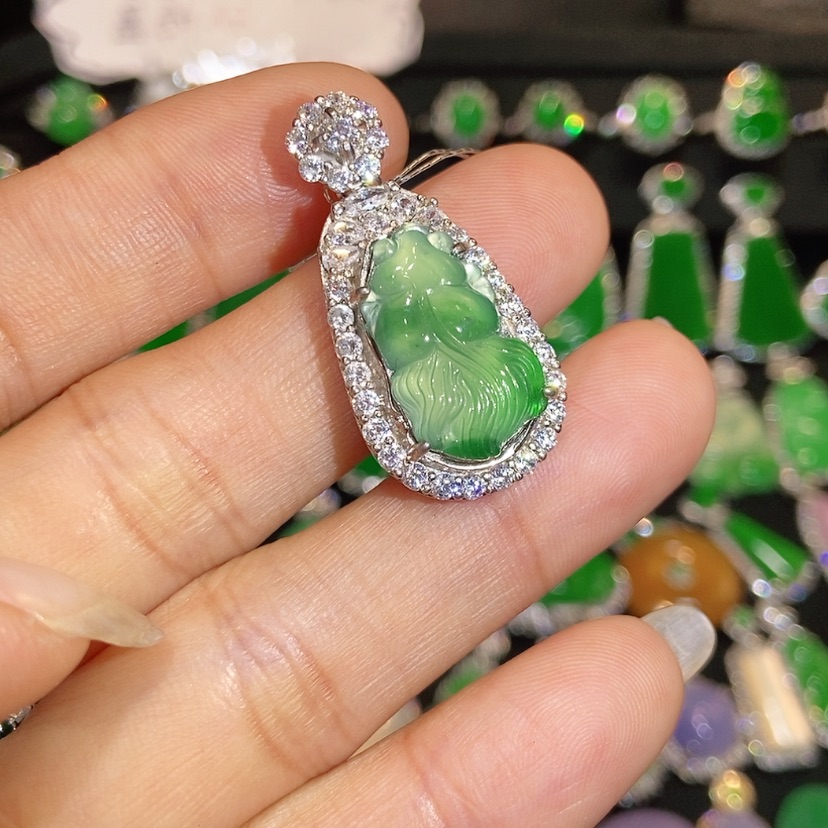 【闪购商品】翡翠未镶嵌颈饰天然翡翠