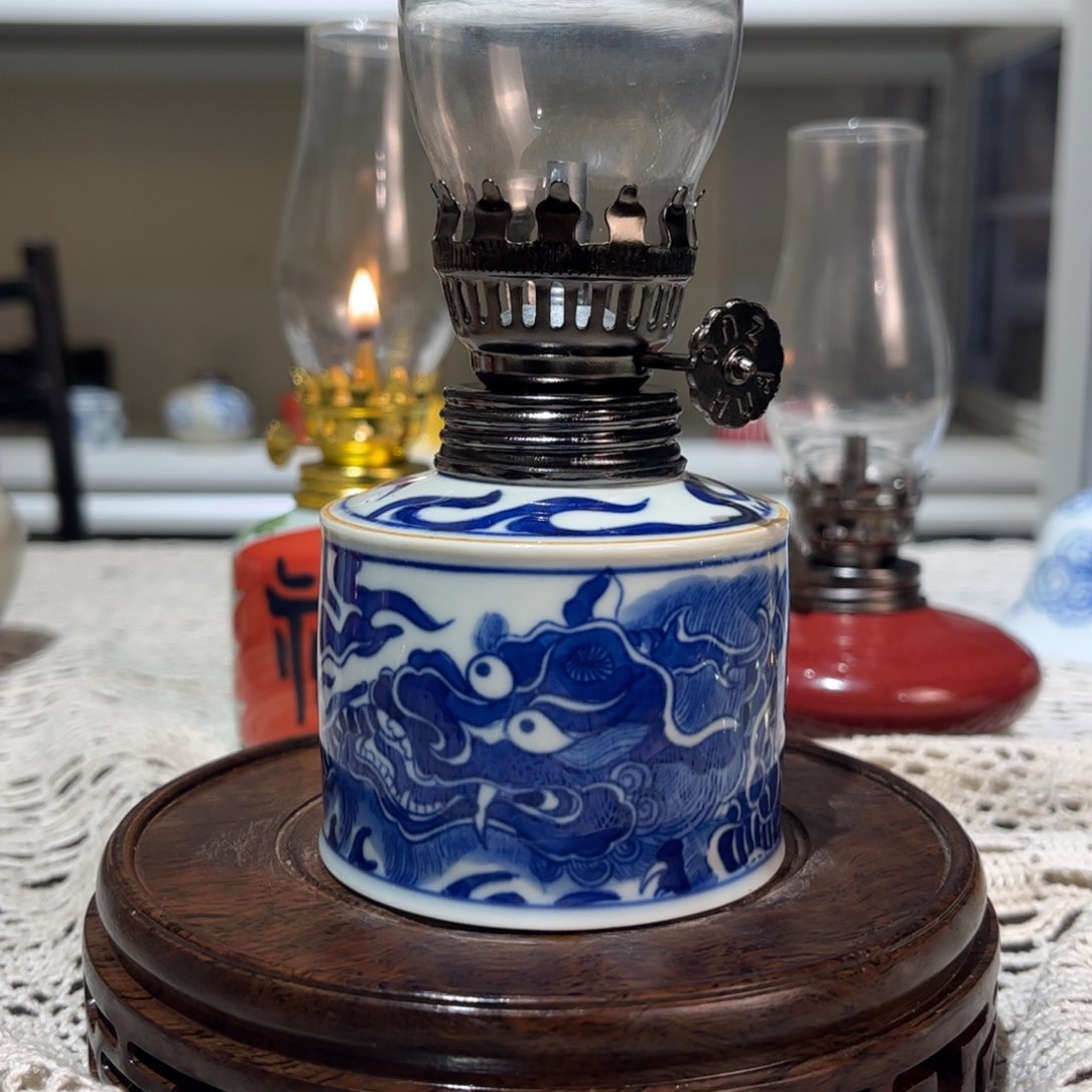 摆件景德镇陶瓷香薰灯