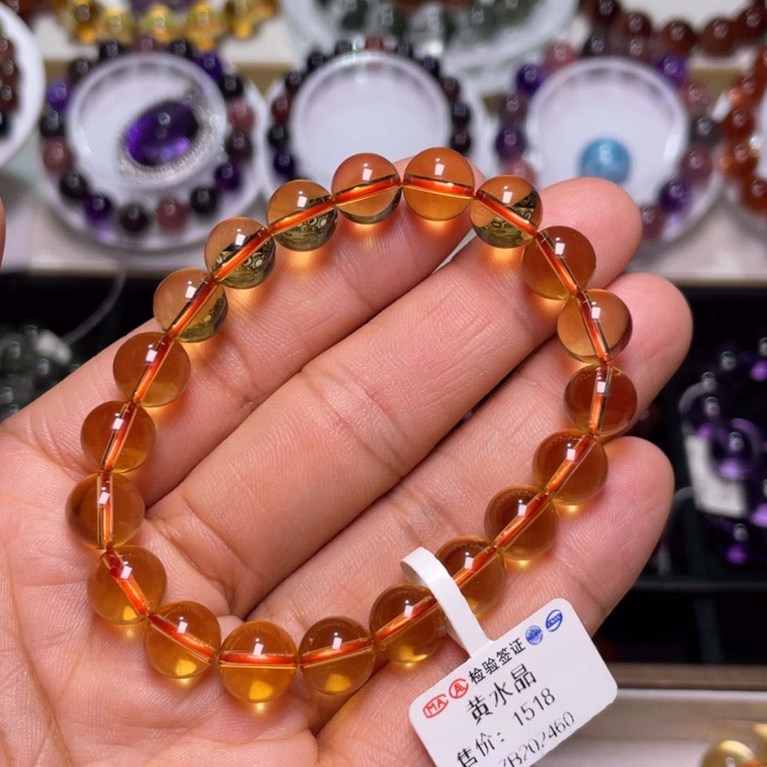 水晶手链未镶嵌巴西暴力黄