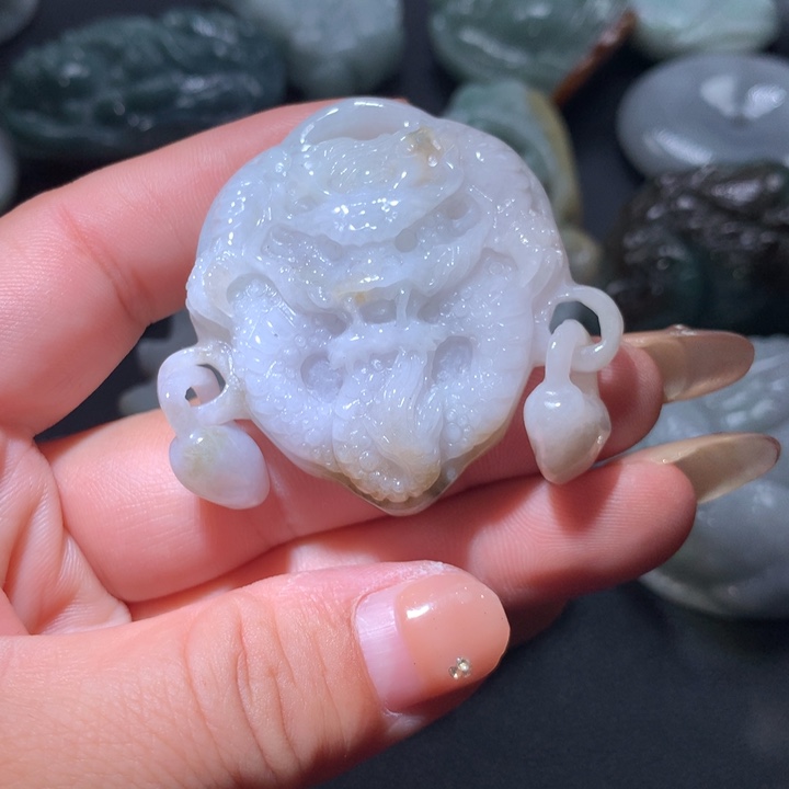 翡翠未镶嵌颈饰保真天然A货翡翠