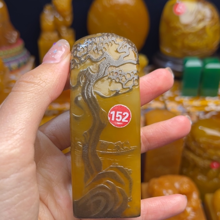 田黄石情***童题材：工艺品