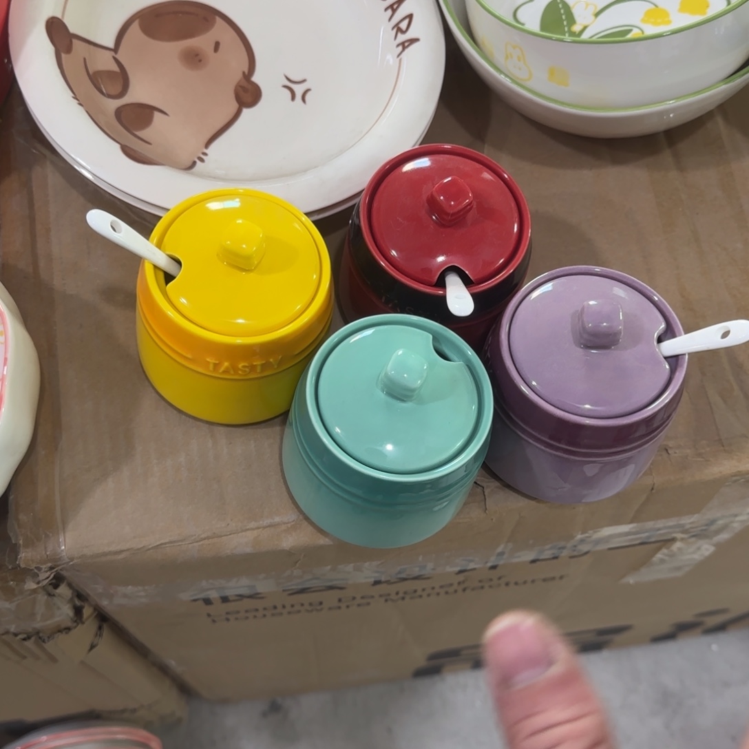 钛合金4个调味罐111111