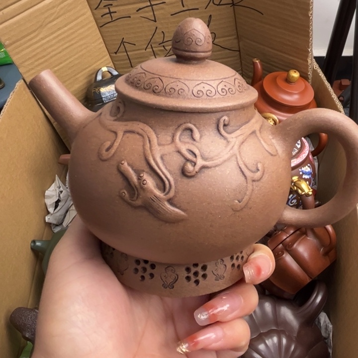 一***规段泥茶壶紫砂壶的造型