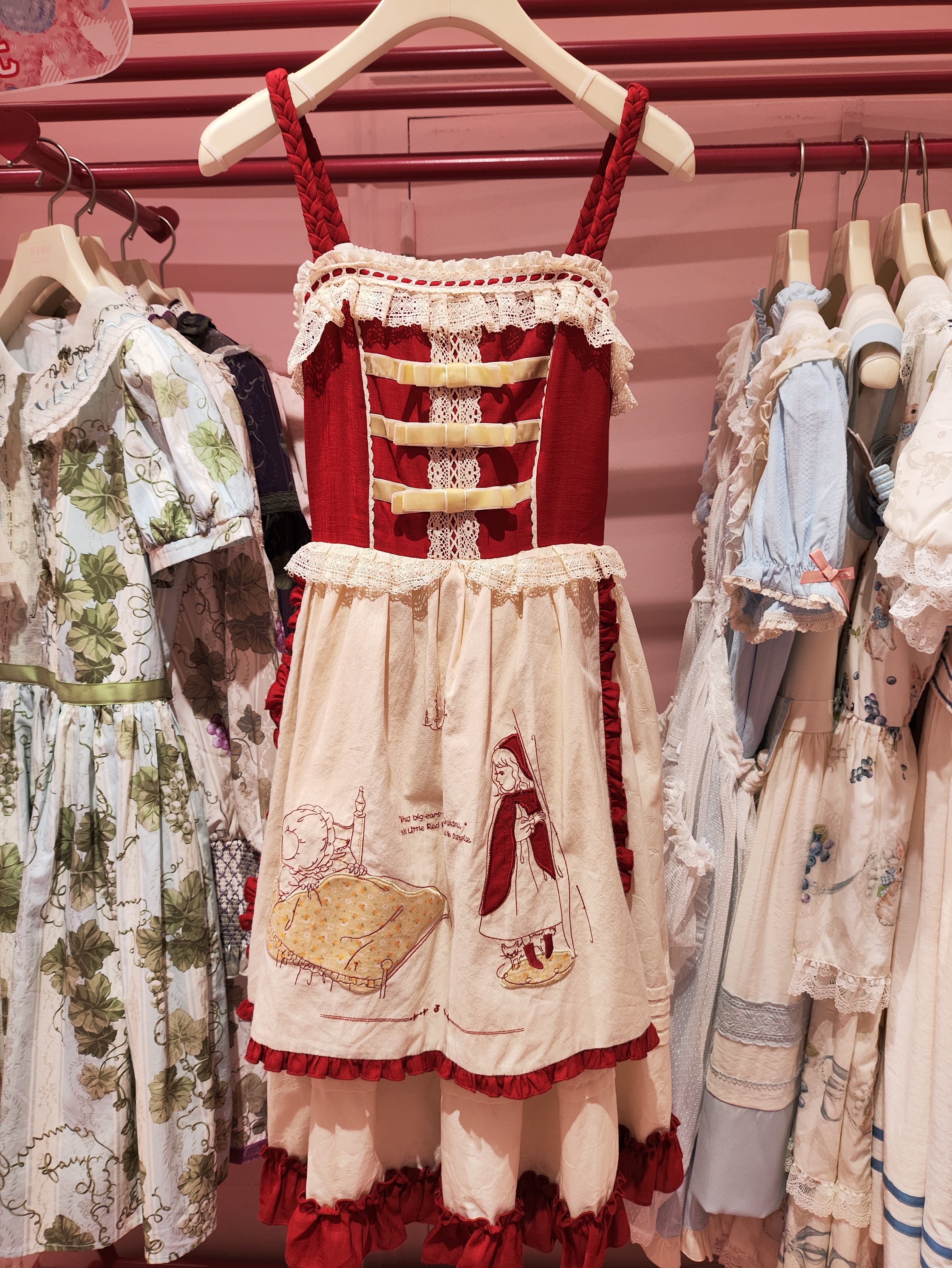 小红帽纯色jsk童话感Lolita带你走进外婆家的世界