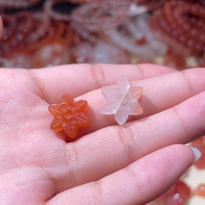 未镶嵌配饰南红玛瑙雪花1579