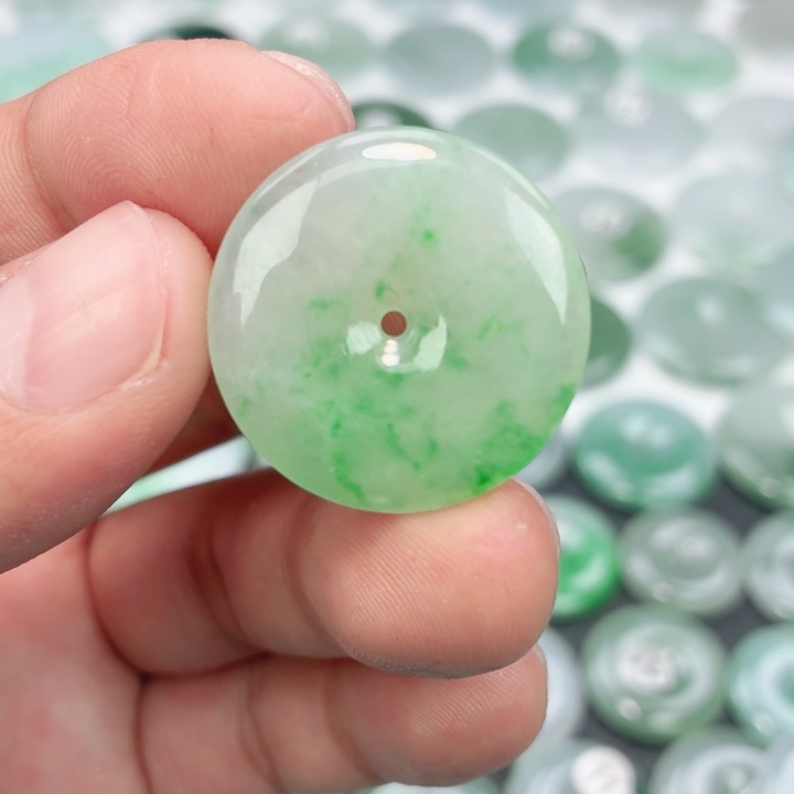 翡翠未镶嵌颈饰缅甸天然A货翡翠27-4.7