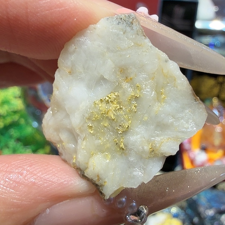 戒9.7g聚金阁天然明金矿标