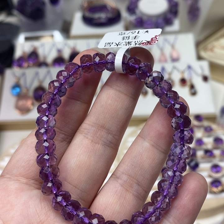 手串未镶嵌紫晶紫水晶手串