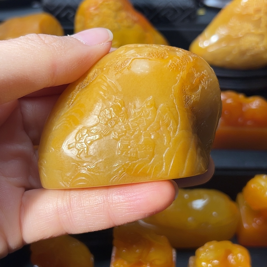 解***药寿山石印石田黄石印章