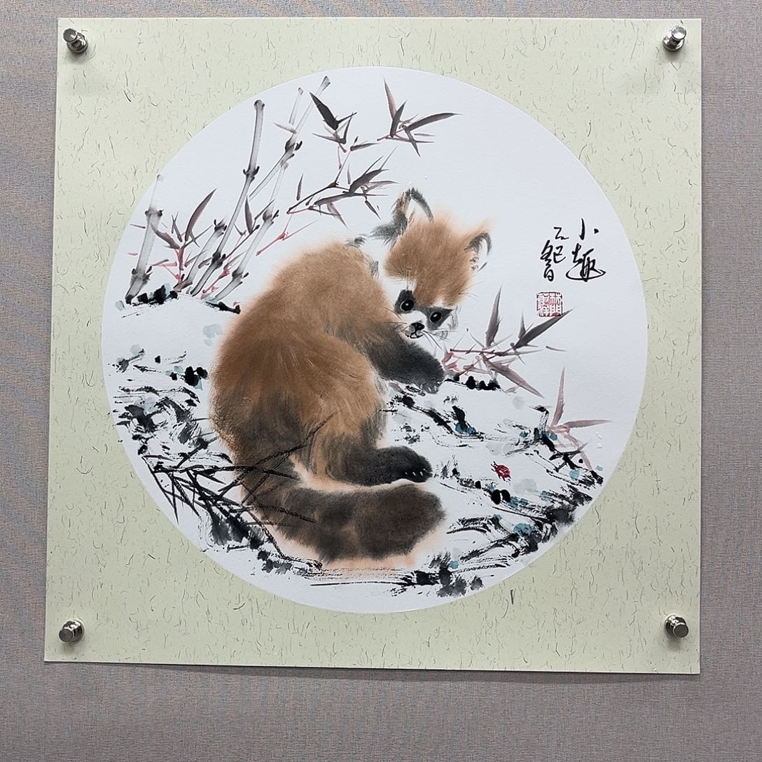 国画艺术家真人手绘