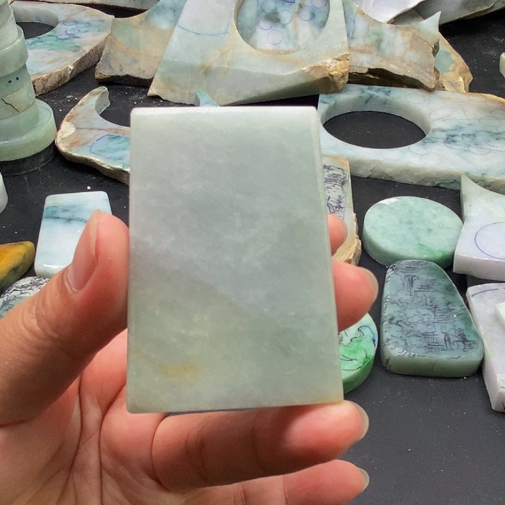 翡翠配石蓝**云天然缅甸翡翠玉石