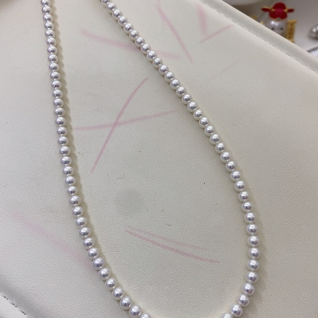 项链银S925镶嵌淡水珍珠