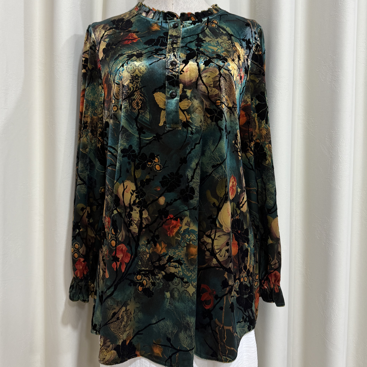 秋季新款真丝绒加厚套头衫