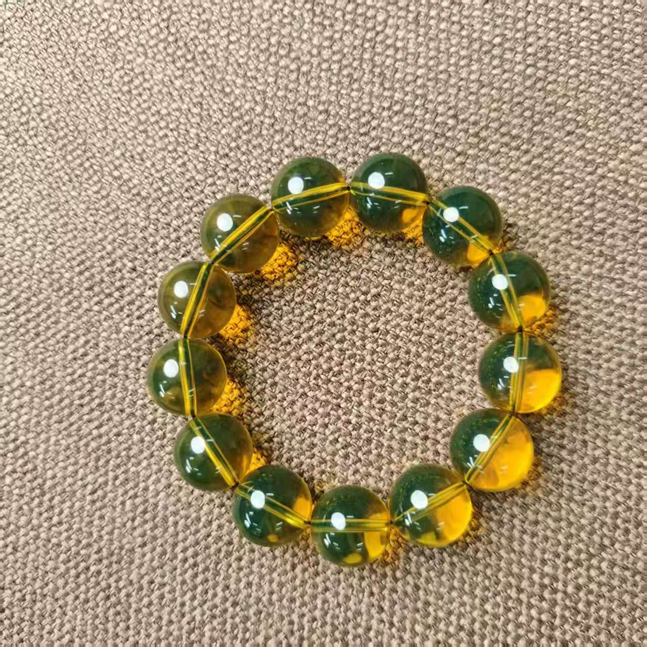 拾趣 未镶嵌蓝珀手串