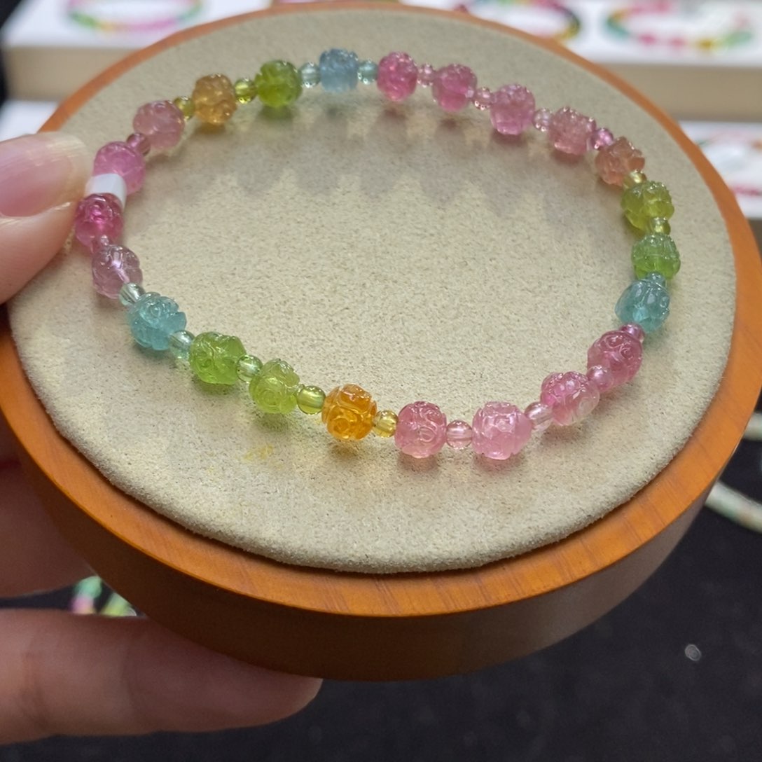 【闪购商品】碧玺手串未镶嵌两天看货期