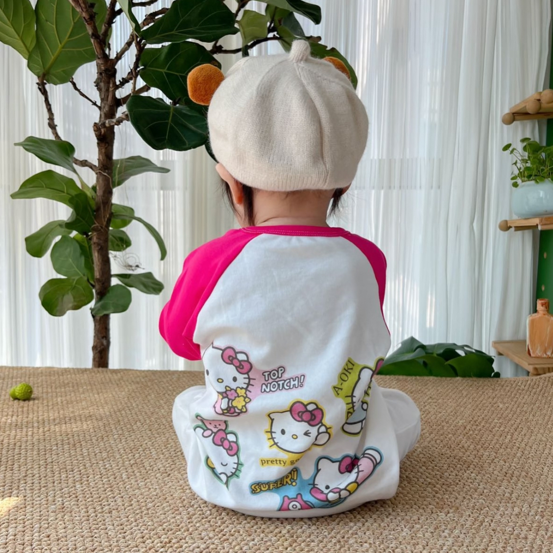 长袖通用夏季卡通女长爬哈衣爬服外套女宝长袖春秋
