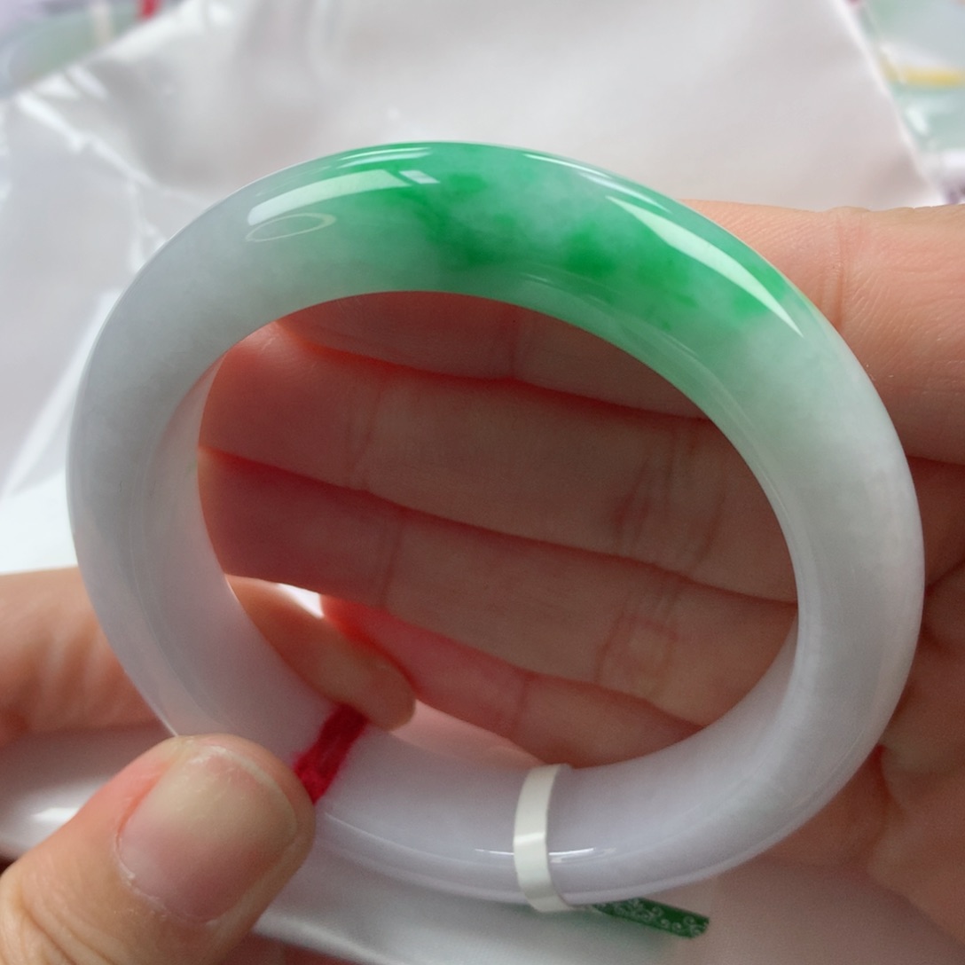 未镶嵌手镯翡翠缅甸天然翡翠52圈