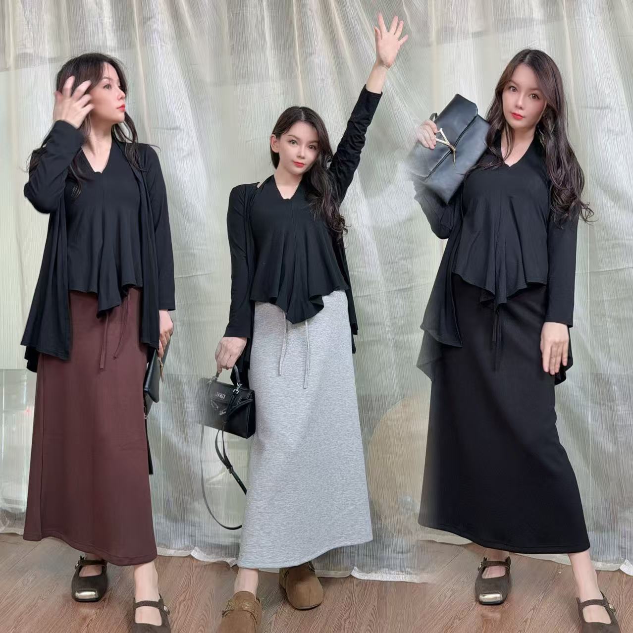 【加厚款】孕妇装无托腹半身裙2025秋冬季新款A字卫裙孕期产后可穿