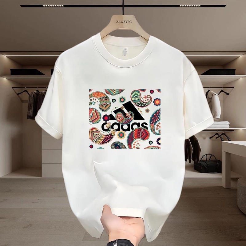 高端潮流短袖t恤男士2025新款夏季美式潮牌休闲圆领体恤男款