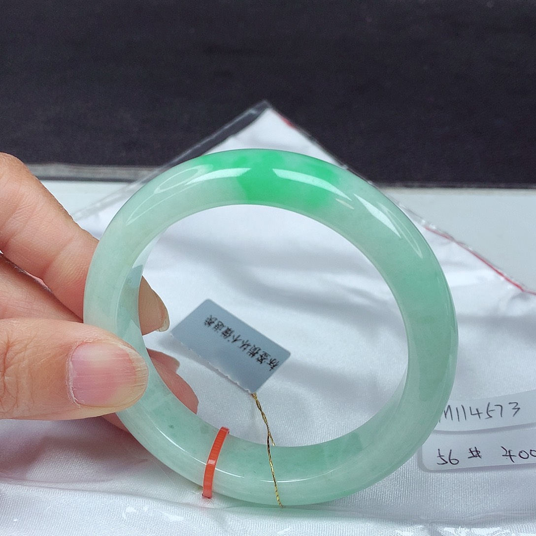 未镶嵌手镯翡翠56圈4573